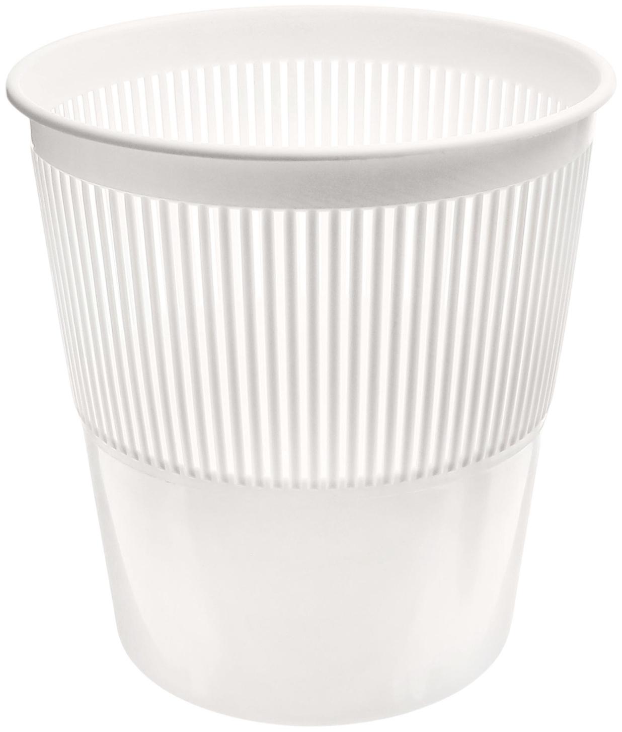 Корзина для бумаг и мусора 10 л, «Доступный офис», сетчатая, белая