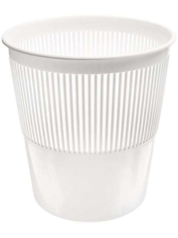 Корзина для бумаг и мусора 10 л, «Доступный офис», сетчатая, белая