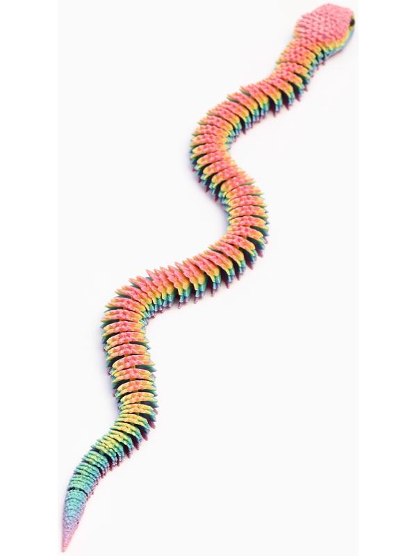 3Д - печатная игрушка «Змейка», подвижная, цвет МИКС