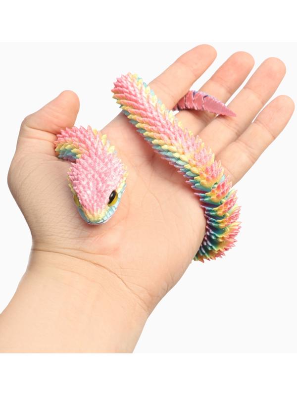 3Д - печатная игрушка «Змейка», подвижная, цвет МИКС