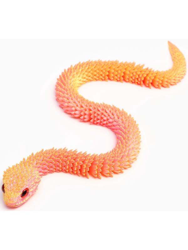 3Д - печатная игрушка «Змейка», подвижная, цвет МИКС