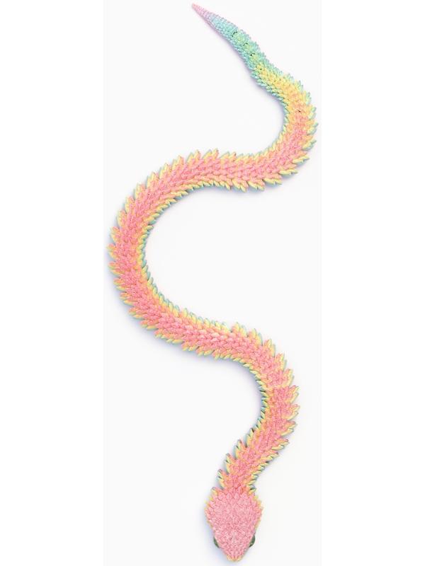 3Д - печатная игрушка «Змейка», подвижная, цвет МИКС