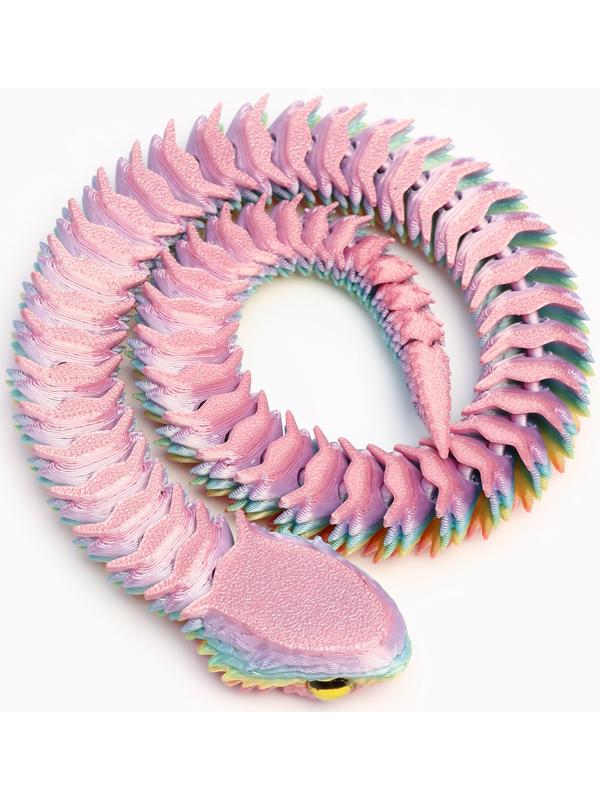 3Д - печатная игрушка «Змейка», подвижная, цвет МИКС