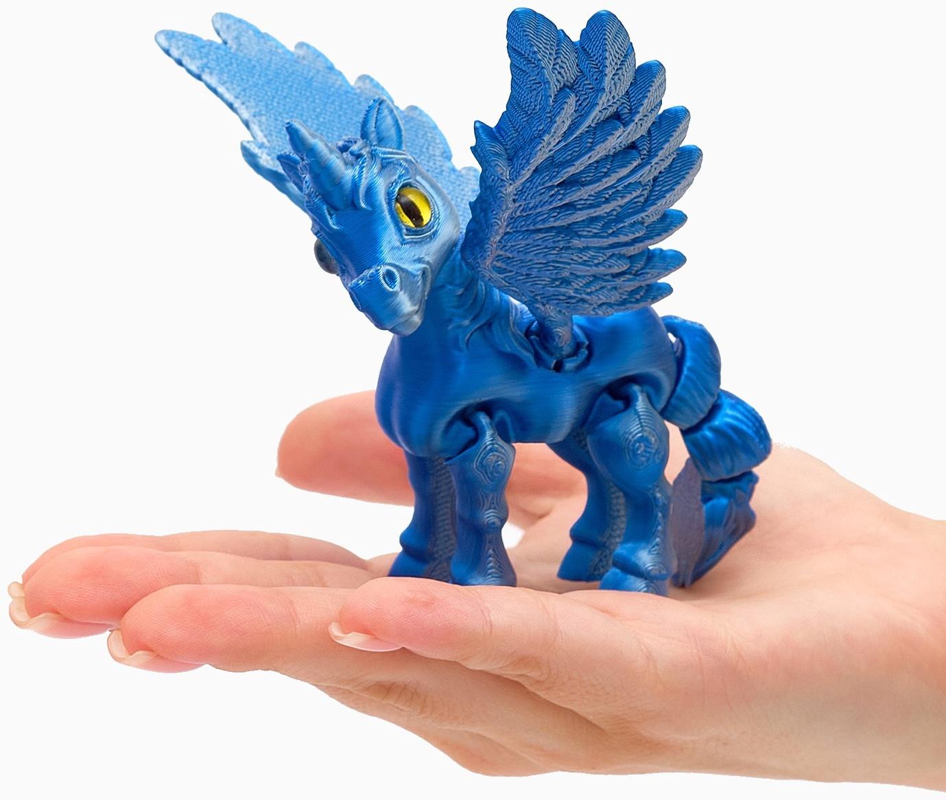 3Д - печатная игрушка «Единорог», подвижная