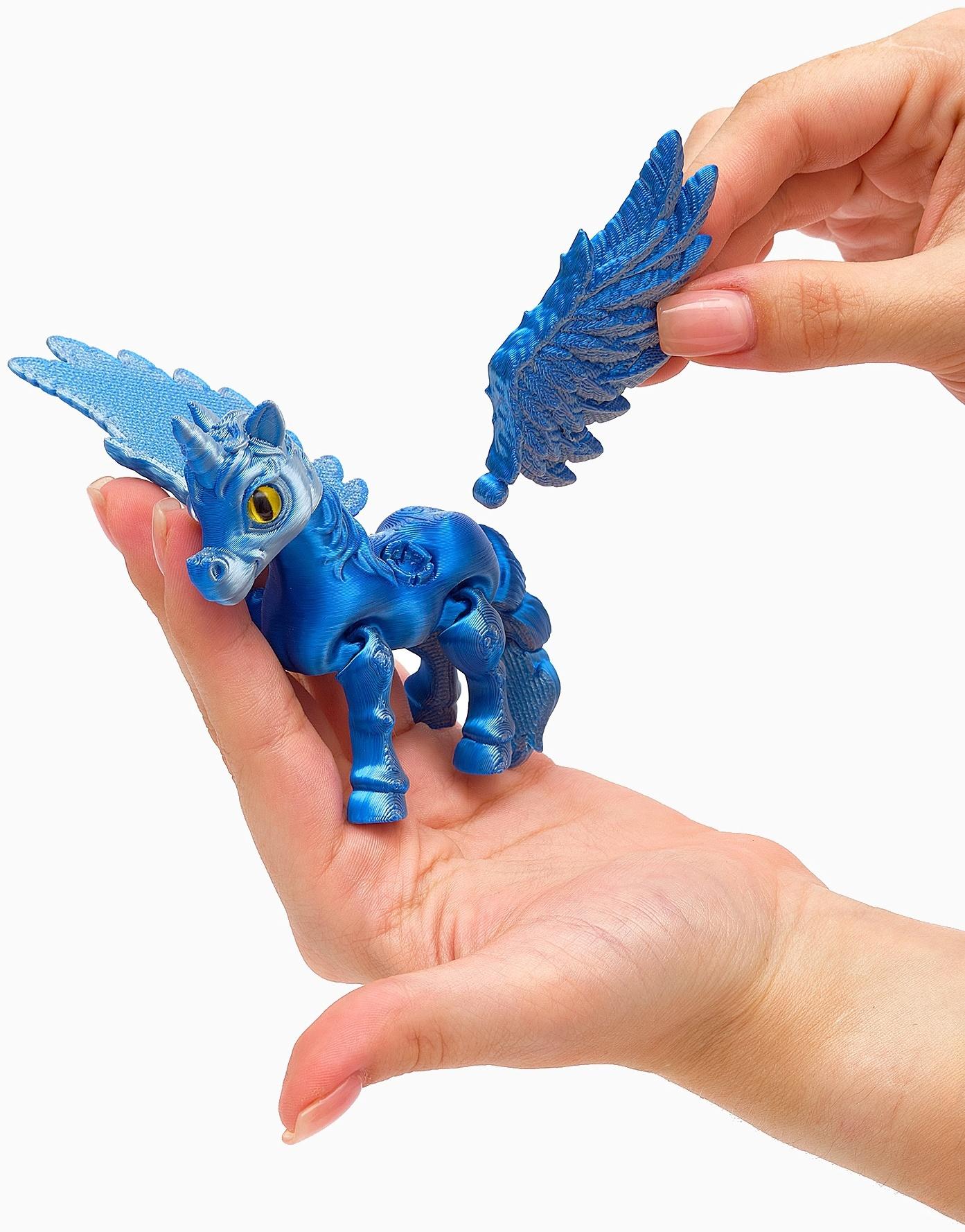 3Д - печатная игрушка «Единорог», подвижная