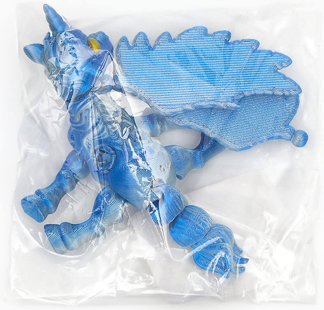 3Д - печатная игрушка «Единорог», подвижная