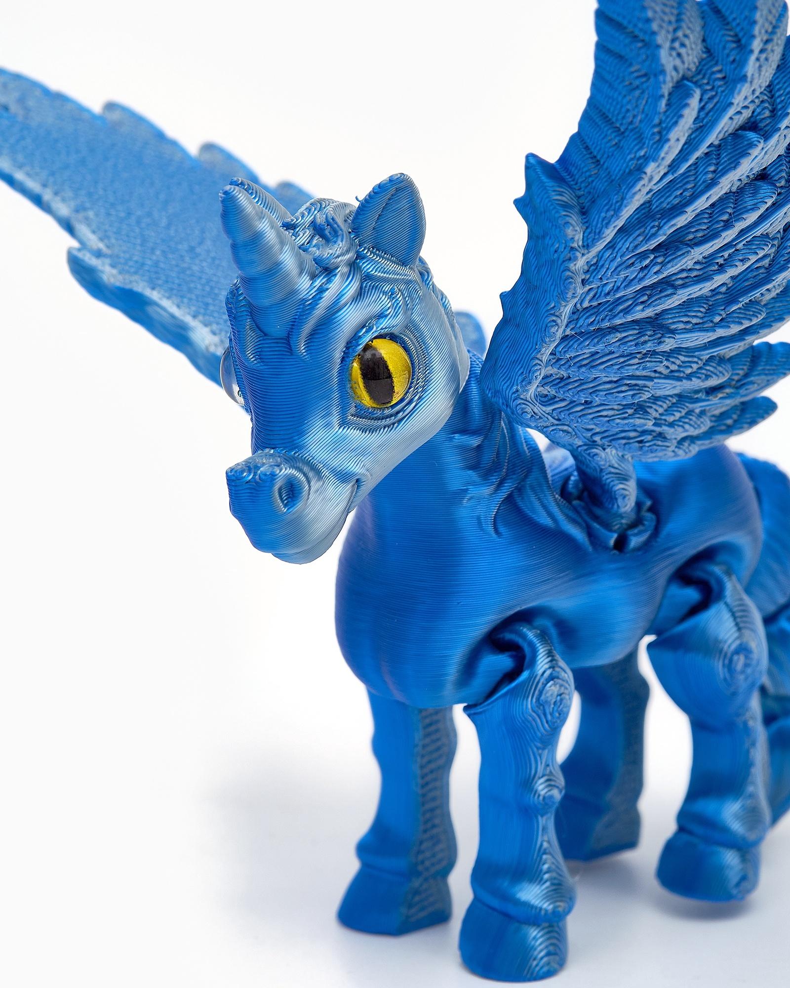 3Д - печатная игрушка «Единорог», подвижная