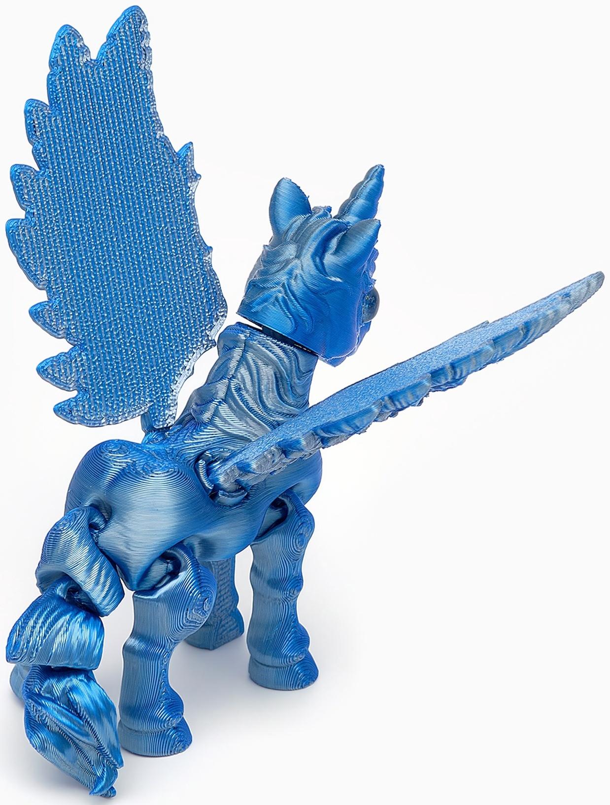 3Д - печатная игрушка «Единорог», подвижная