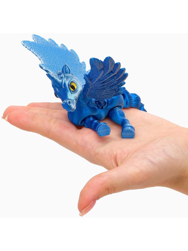 3Д - печатная игрушка «Единорог», подвижная