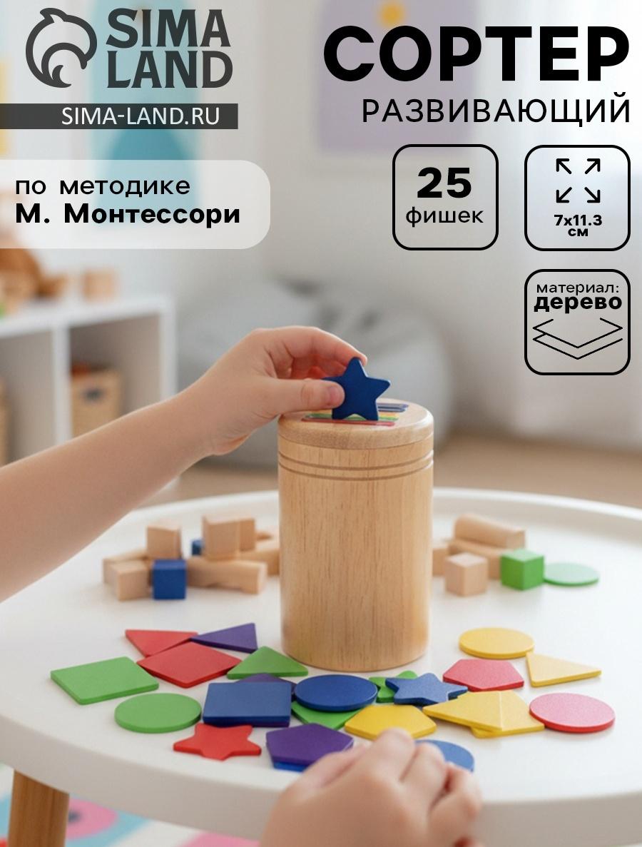 Сортер, развивающий набор по методике Монтессори