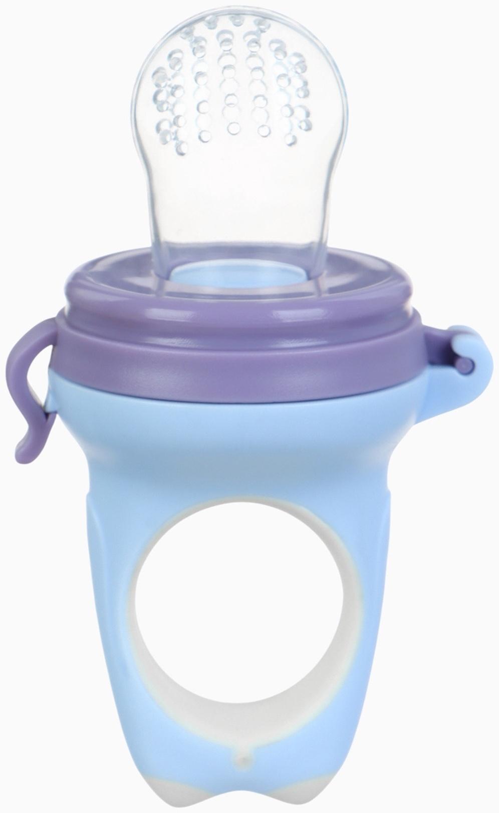 Ниблер для прикорма, от 5 мес., с силиконовой сеточкой, размер М «Дино» МИКС