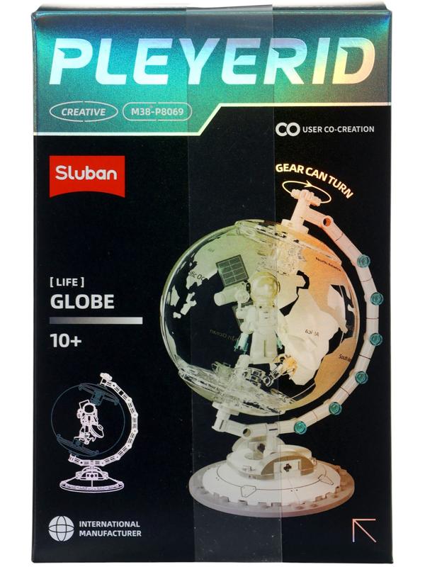 Конструктор «Модельки. Глобус», 137 деталей, с фигуркой космонавта