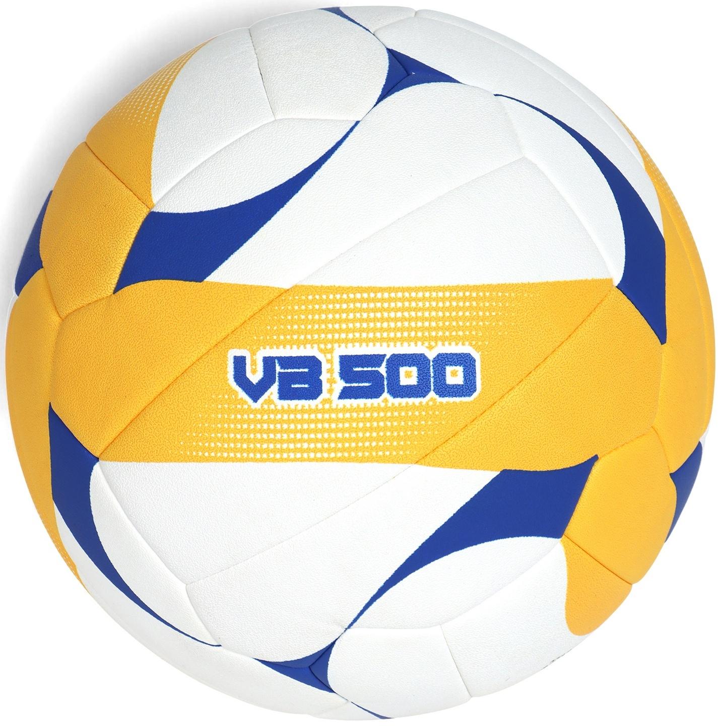 Волейбольный мяч Minsa VB500 DMS, машинная сшивка, 18 панелей, размер 5