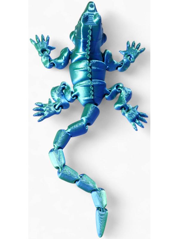 3Д - печатная игрушка «Игуана», подвижная, цвет МИКС