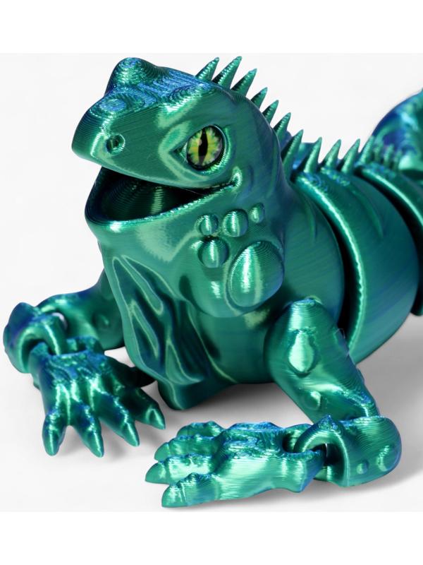 3Д - печатная игрушка «Игуана», подвижная, цвет МИКС