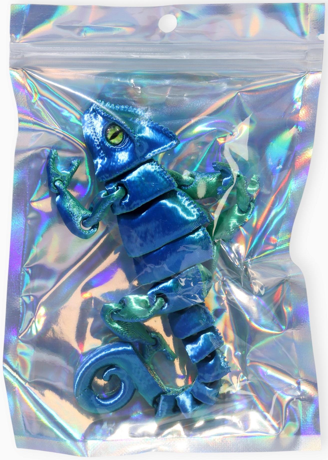 3Д - печатная игрушка «Хамелеон», подвижная, цвет МИКС