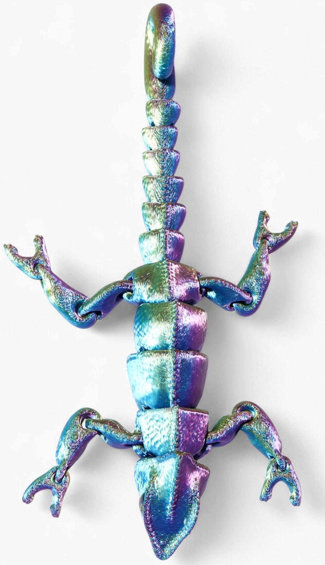 3Д - печатная игрушка «Хамелеон», подвижная, цвет МИКС