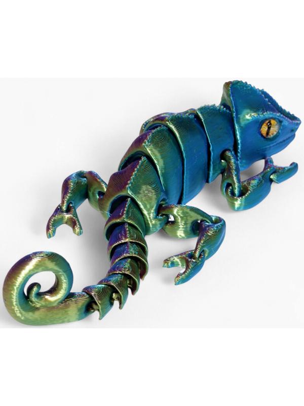 3Д - печатная игрушка «Хамелеон», подвижная, цвет МИКС