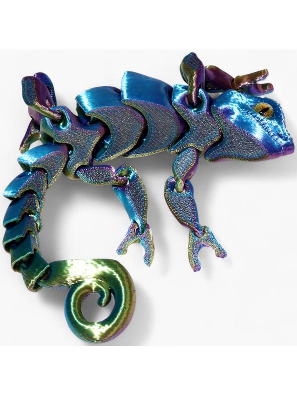 3Д - печатная игрушка «Хамелеон», подвижная, цвет МИКС