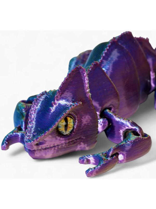 3Д - печатная игрушка «Хамелеон», подвижная, цвет МИКС