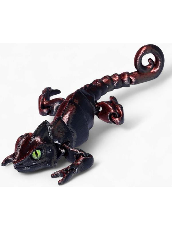 3Д - печатная игрушка «Хамелеон», подвижная, цвет МИКС