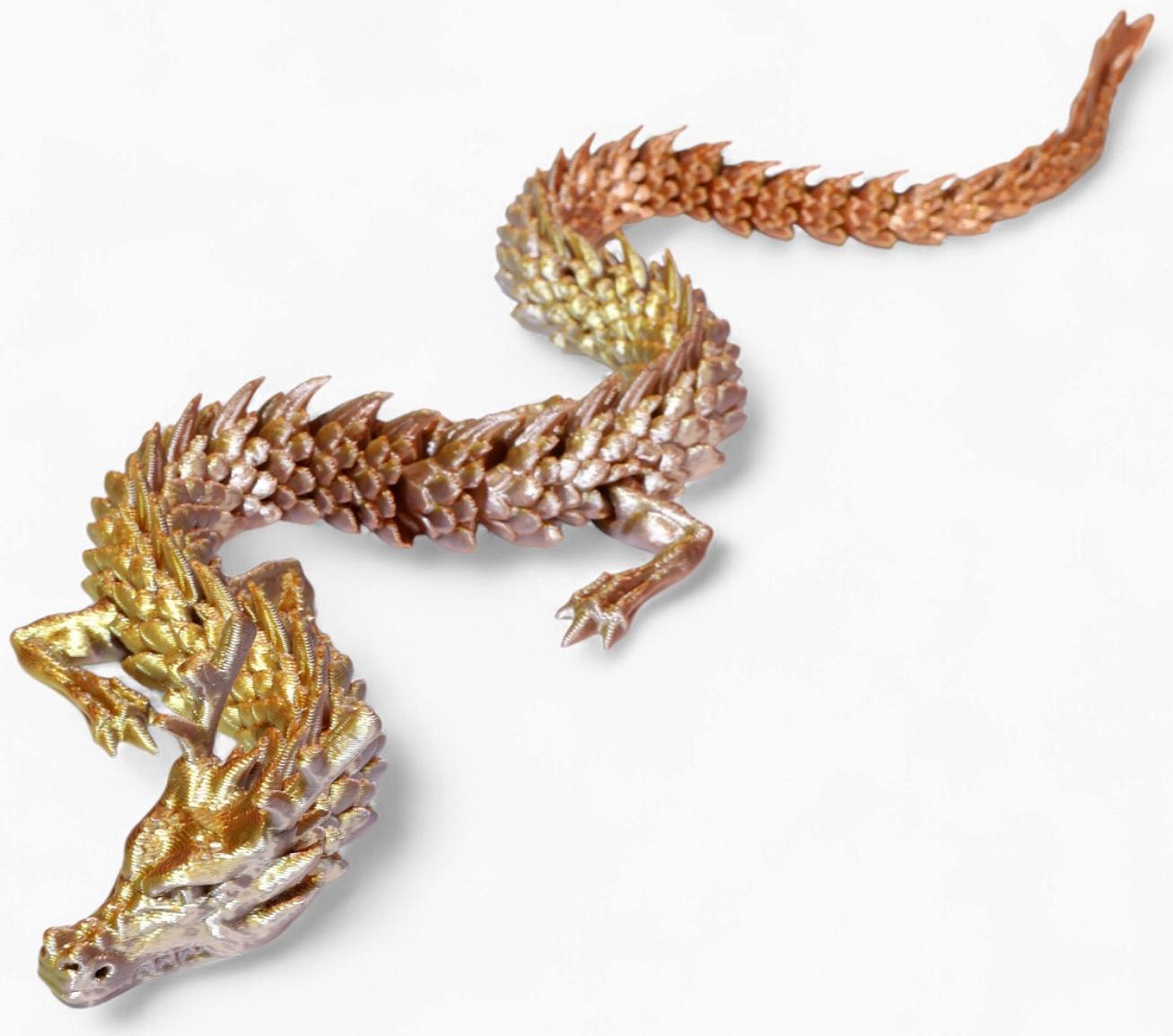 3Д - печатная игрушка «Дракон», подвижная, цвет МИКС