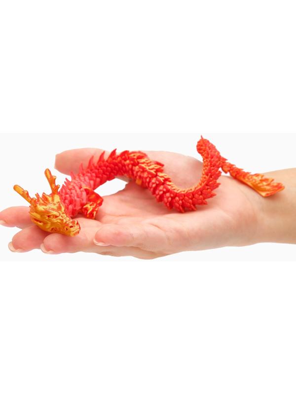 3Д - печатная игрушка «Дракон», подвижная, цвет МИКС