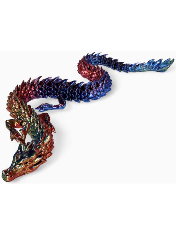 3Д - печатная игрушка «Дракон», подвижная, цвет МИКС