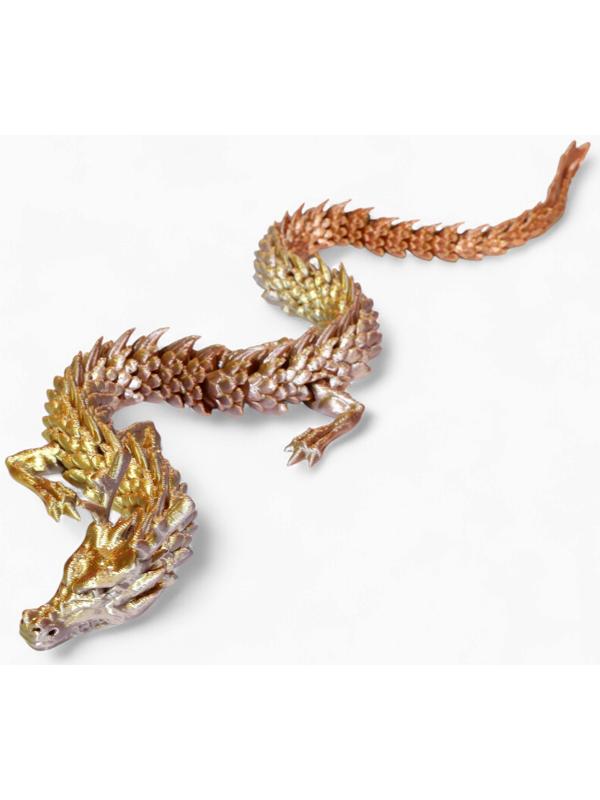 3Д - печатная игрушка «Дракон», подвижная, цвет МИКС