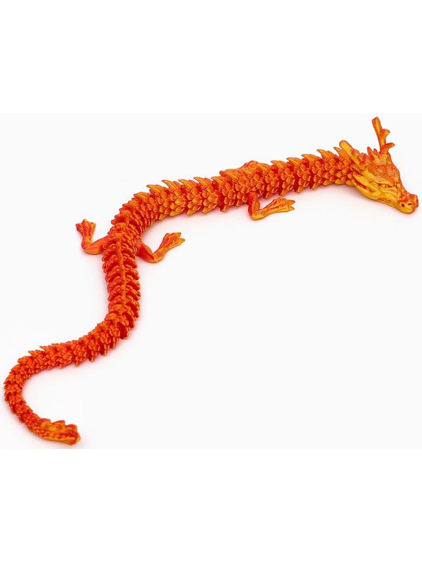 3Д - печатная игрушка «Дракон», подвижная, цвет МИКС