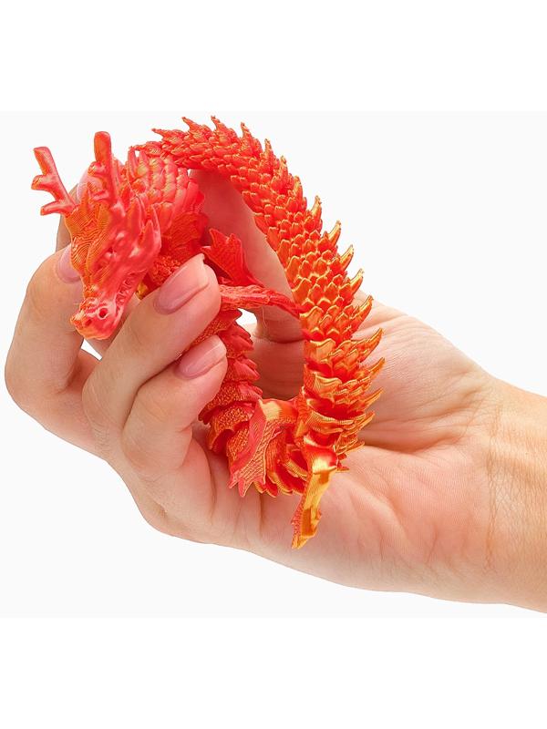 3Д - печатная игрушка «Дракон», подвижная, цвет МИКС