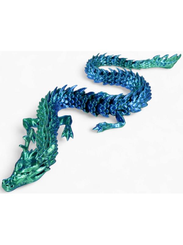 3Д - печатная игрушка «Дракон», подвижная, цвет МИКС