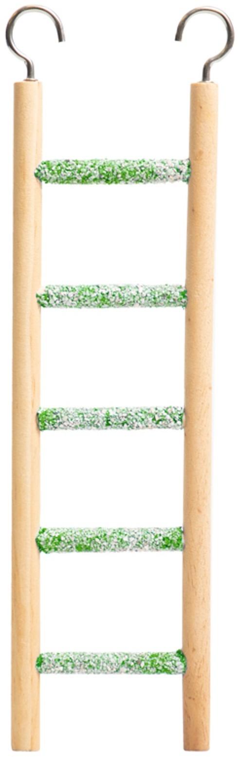 Игрушка для птиц «Лестница с минеральным покрытием» S, 23×8 см