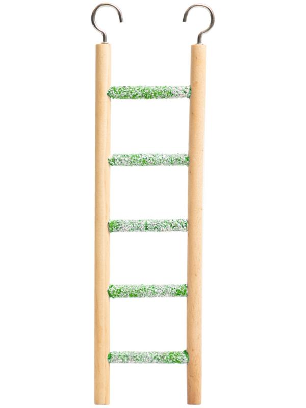 Игрушка для птиц «Лестница с минеральным покрытием» S, 23×8 см