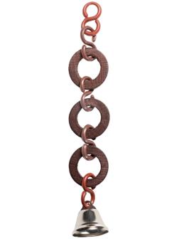 Игрушка для птиц «Деревянные колечки», 15.5×2.3 см