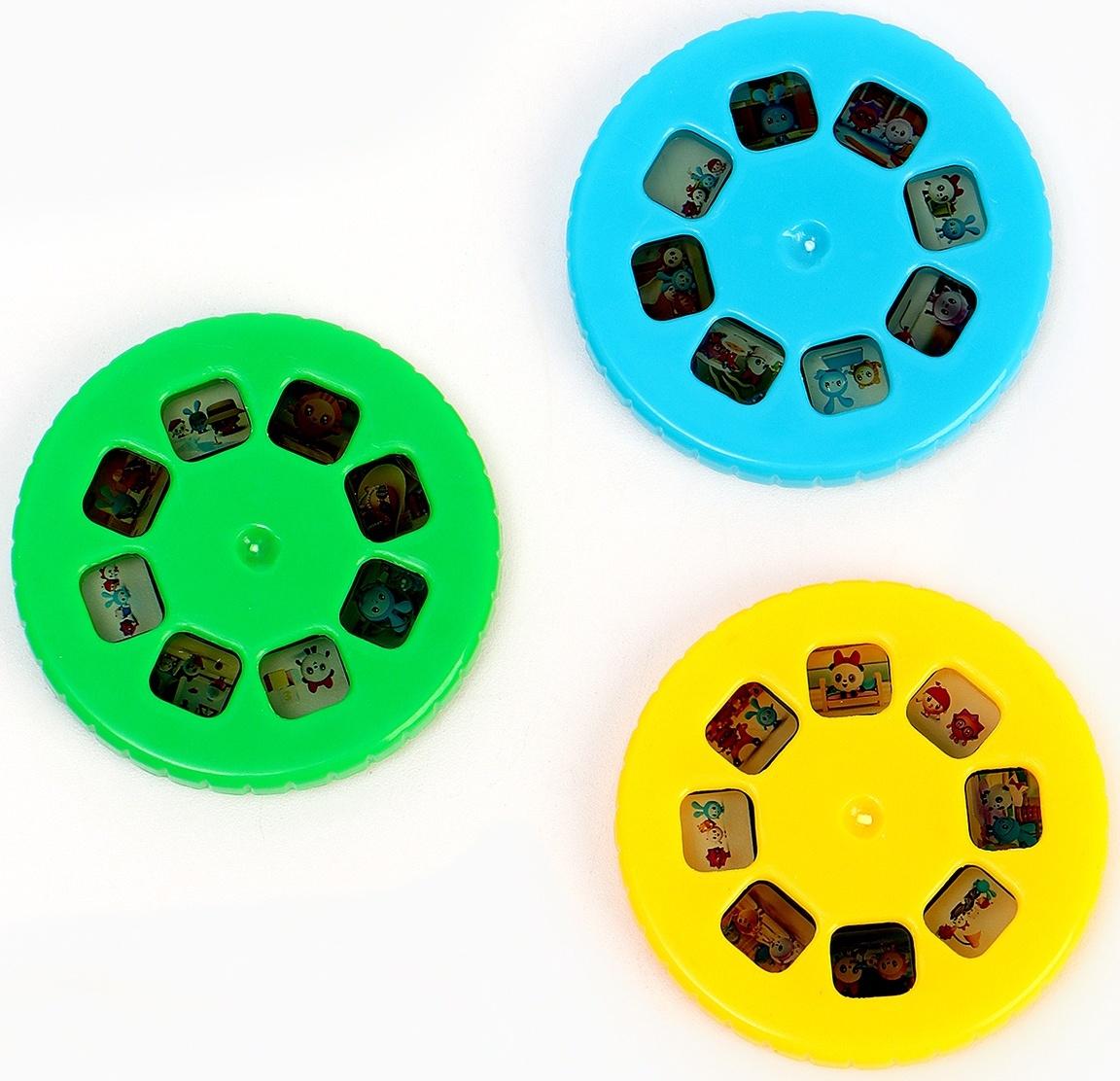 Игровой набор с проектором, 3 книжки, световые эффекты, Малышарики