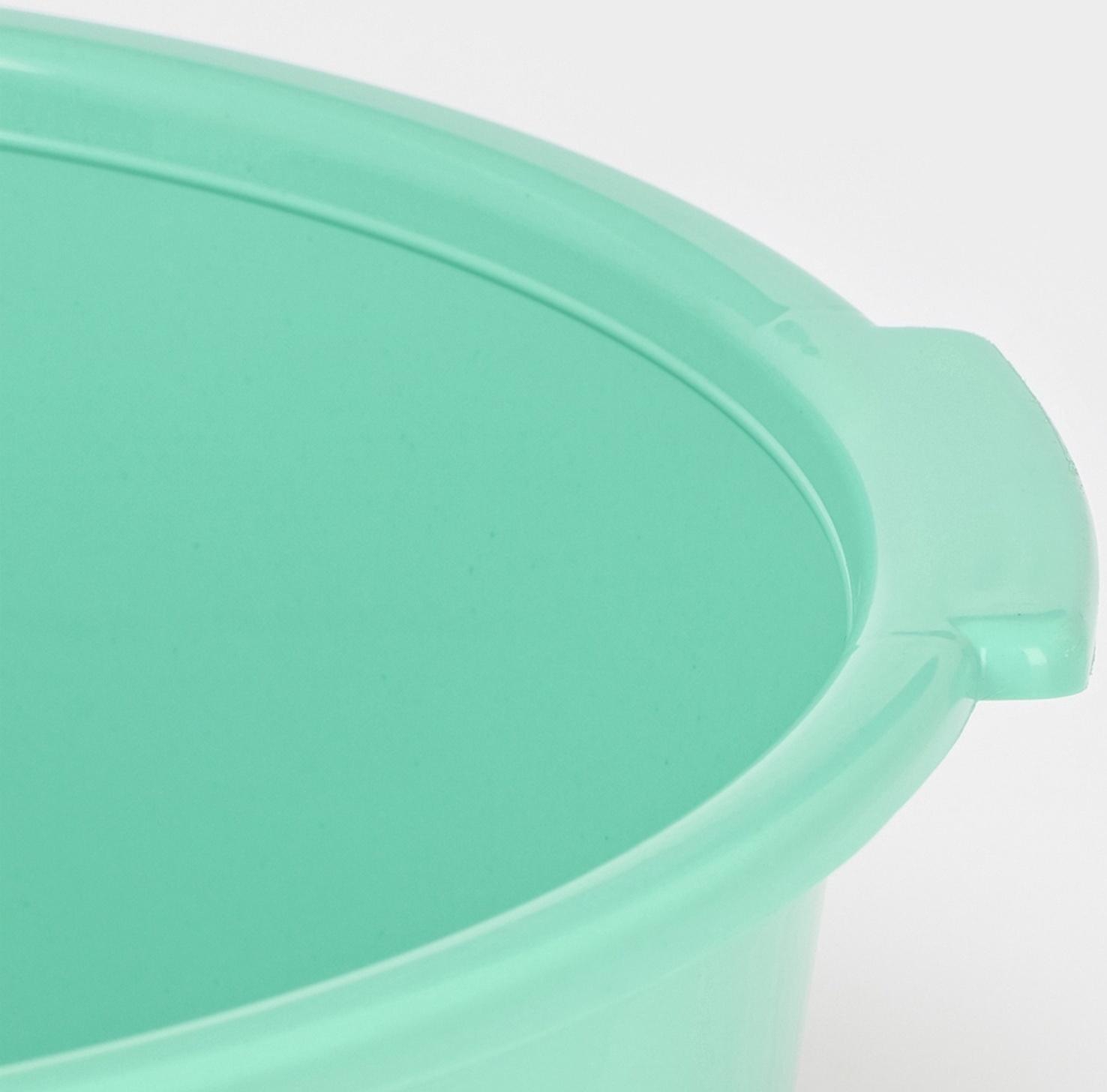 Таз хозяйственный круглый, 10 л, 37×35×14.5 см, мятный