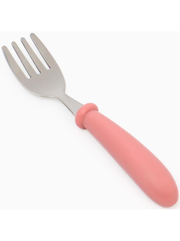 Набор детских столовых приборов в футляре: вилка, ложка Крошка Я розовый