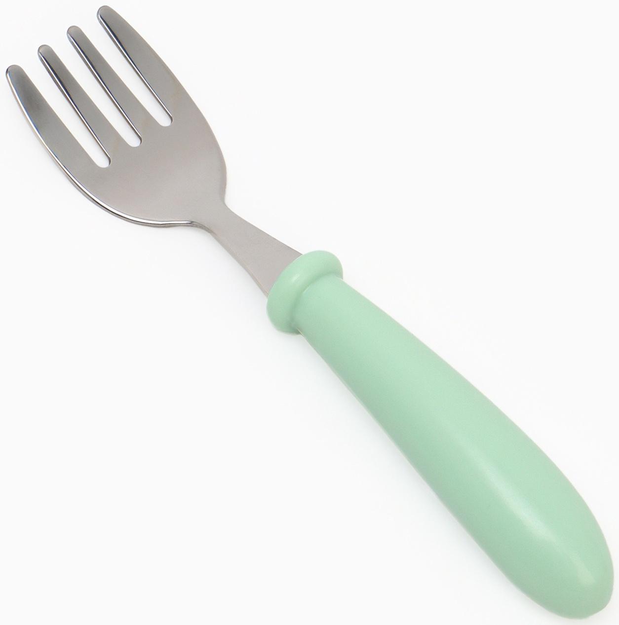 Набор детских столовых приборов в футляре: вилка, ложка Крошка Я бирюзовый