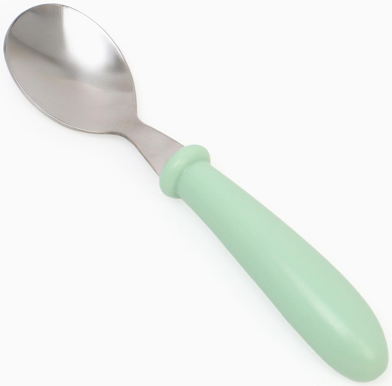 Набор детских столовых приборов в футляре: вилка, ложка Крошка Я бирюзовый