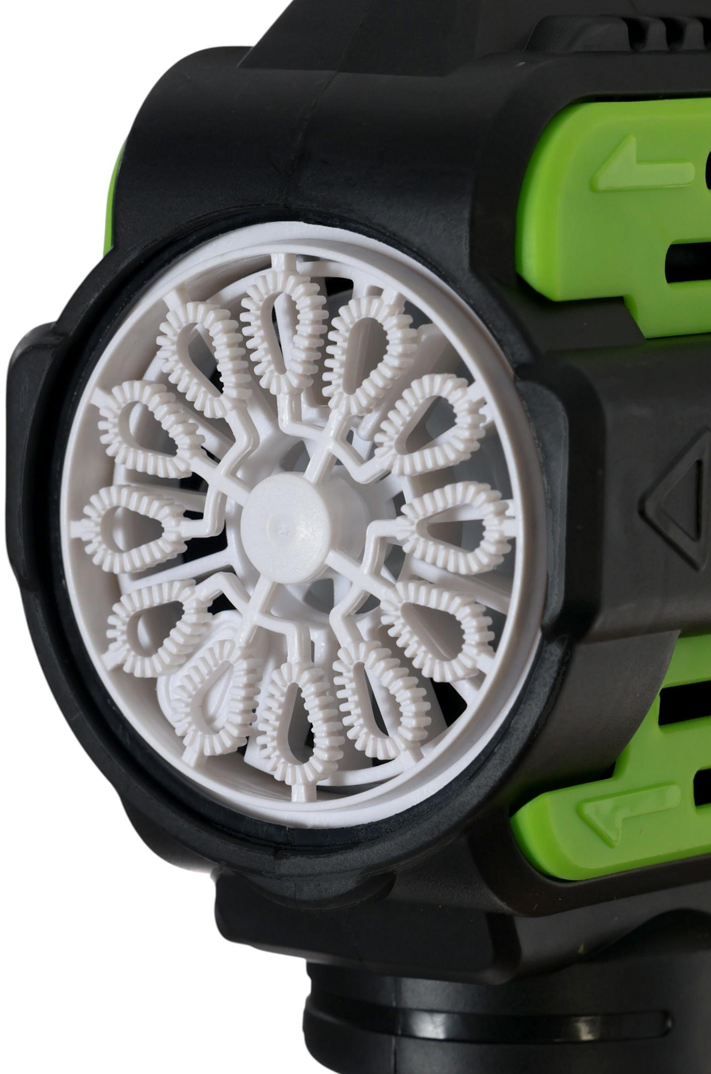 Генератор мыльных пузырей «Пистолет», цвет зелёный, работает от батареек