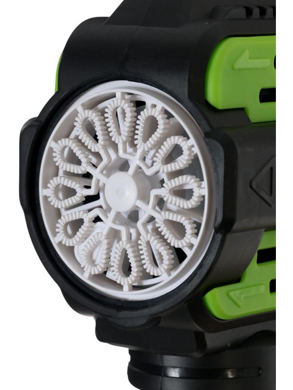 Генератор мыльных пузырей «Пистолет», цвет зелёный, работает от батареек