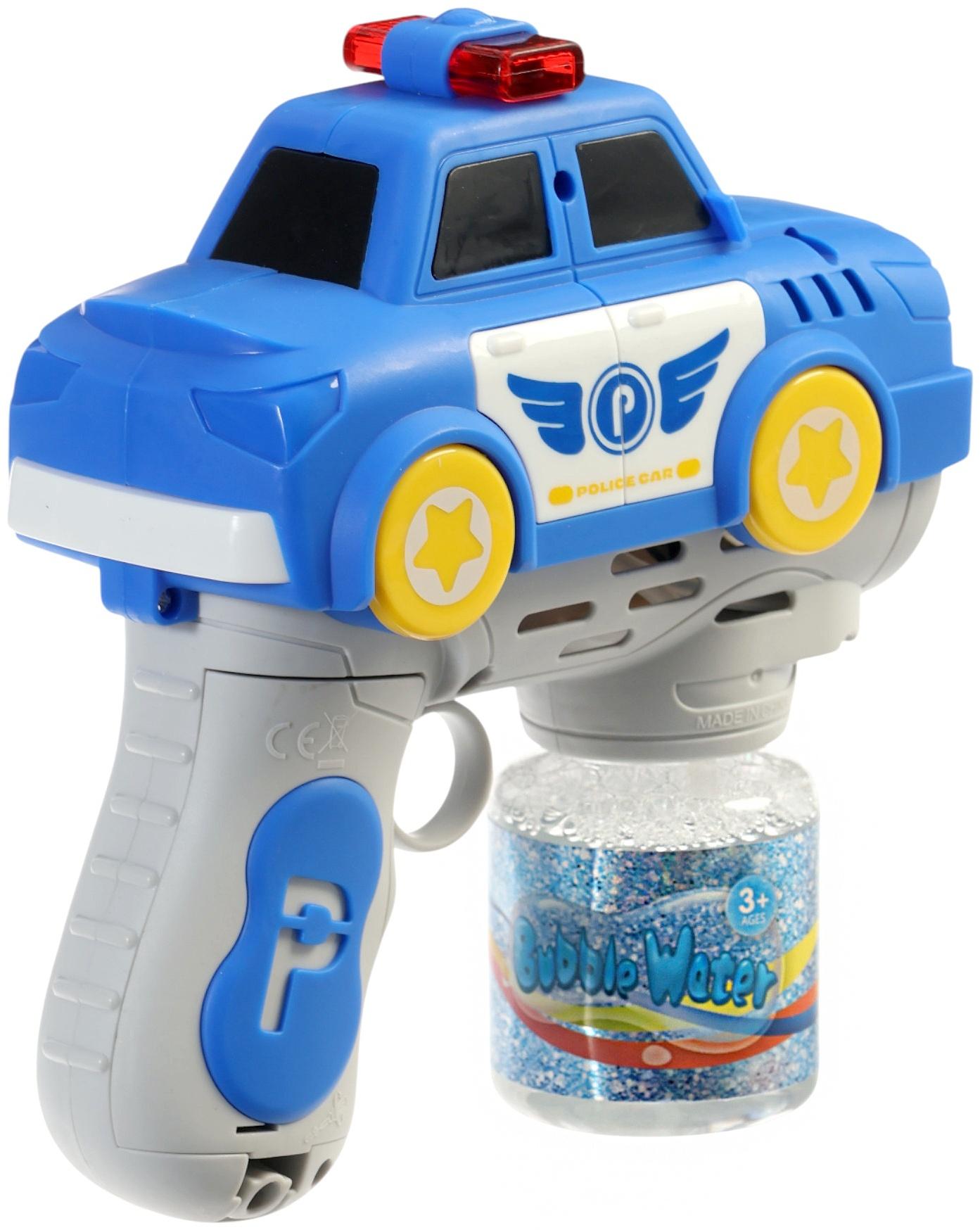 Генератор мыльных пузырей «Полицейская машина», световые эффекты, работает от батареек