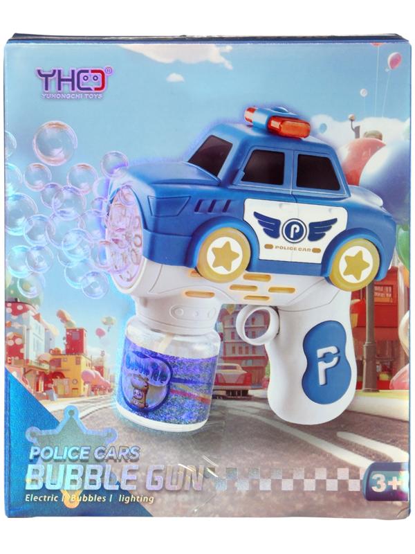 Генератор мыльных пузырей «Полицейская машина», световые эффекты, работает от батареек