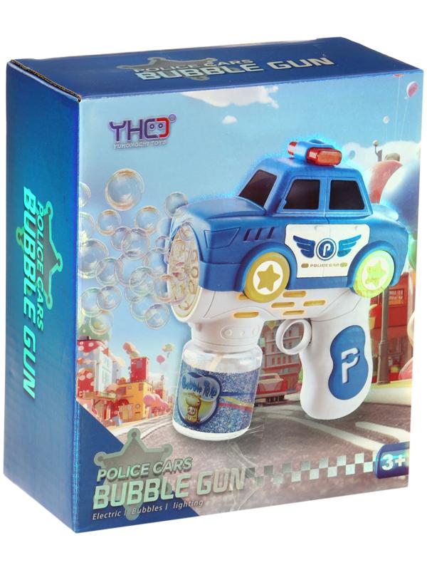 Генератор мыльных пузырей «Полицейская машина», световые эффекты, работает от батареек