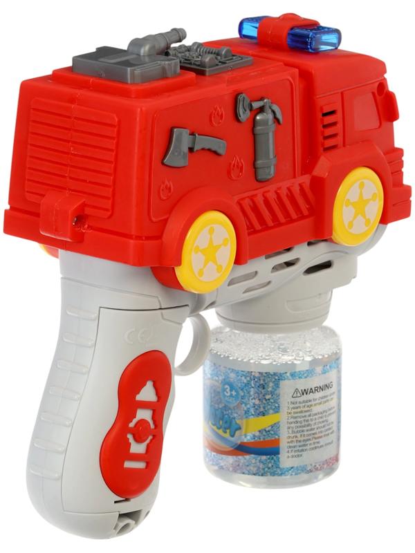 Генератор мыльных пузырей «Пожарная машина», световые эффекты, работает от батареек