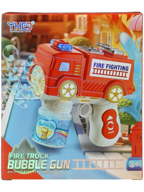 Генератор мыльных пузырей «Пожарная машина», световые эффекты, работает от батареек