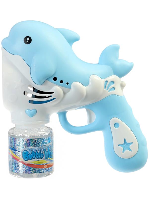 Генератор мыльных пузырей «Дельфинчик», световые эффекты, работает от батареек
