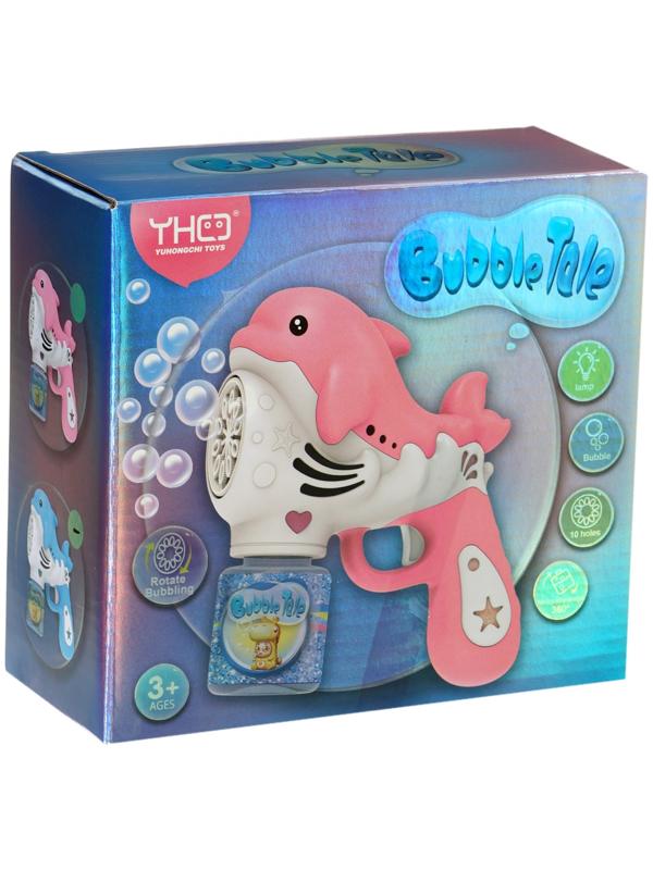 Генератор мыльных пузырей «Дельфинчик», световые эффекты, работает от батареек