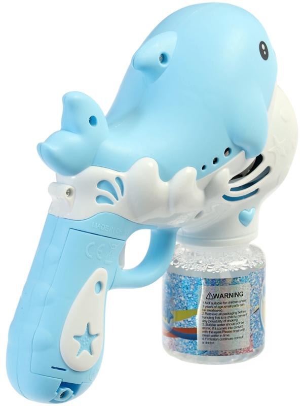 Генератор мыльных пузырей «Дельфинчик», световые эффекты, работает от батареек